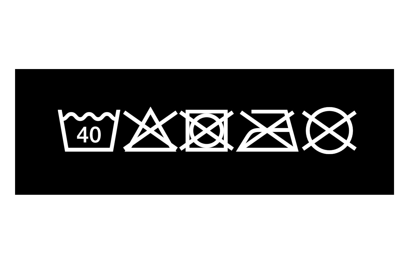 pflegesymbol, Waschmaschine 40 Grad