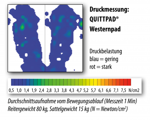 Druckmessung Quittpad Western Pad