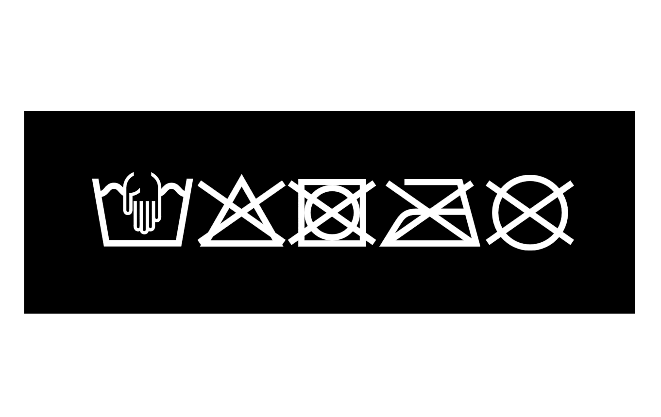 Pflegesymbol, Handwäsche
