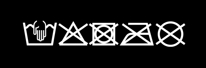 Pflegesymbol, Handwäsche