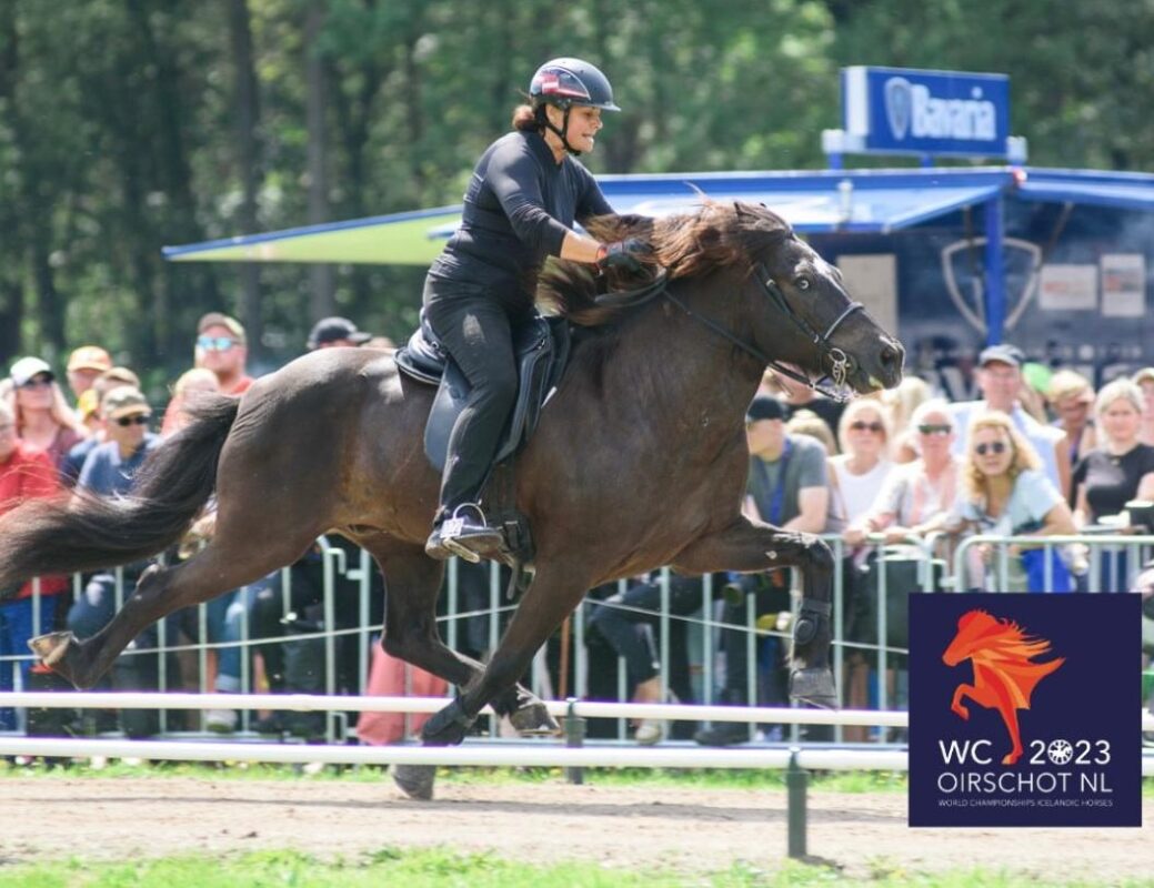 Helga Hochstoeger, P2, in Oirschot, Islandpferde-WM 2023