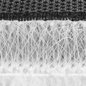 Querschnitt durch ein Quittpad 3D Abstandsgewebe